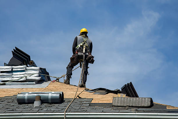 Professional Roofing technician working in Goffstown, NH